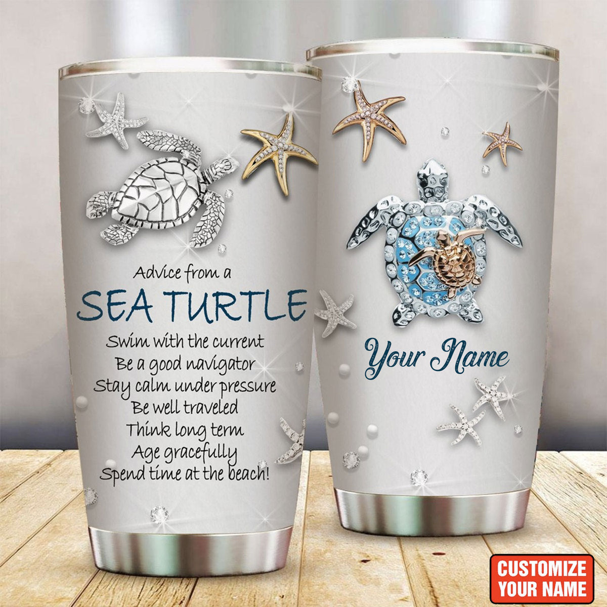 Custom Yeti 30oz Purple Tumbler with Sea Turtle - Coastal Cottage Outfitters