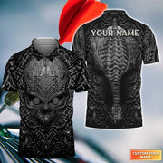 Metal Skull Dartboard Personalized Name 3D Skull And Darts Polo Shirt For Dart Team Player Q170512