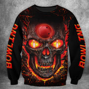 Skull Bowling All Over Printed Unisex Shirt Q100207