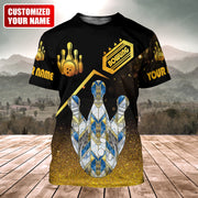 Personalized Name Bowling 2 Over Printed Unisex Shirt