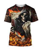 Skull Fire Poker All Over Printed Unisex Shirt Q050512