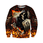 Skull Fire Poker All Over Printed Unisex Shirt Q050512