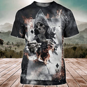 Skull Poker All Over Printed Unisex Shirt Q050512