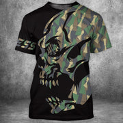 Skull Chess Camo All Over Printed Unisex Shirt