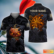 Personalized Name Halloween Pumkin Darts All Over Printed Unisex Shirt