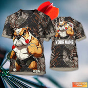 Bulldog Darts Personalized 3D Polo Shirt For Dart Team Player Q090812