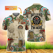 Personalized Name Dart and Beer 2 3D Shirt