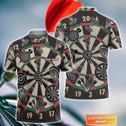 Personalized Name Darts Pattern All Over Printed Unisex Shirt