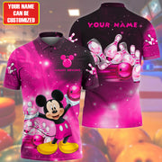 Personalized Name Pink Mk Bowling All Over Printed Unisex Shirt Q020501