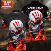 Personalized Name Cool Skull Darts All Over Printed Unisex Shirt Q040506