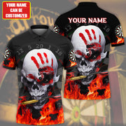 Personalized Name Cool Skull Darts All Over Printed Unisex Shirt Q040506