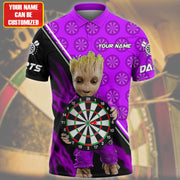 Personalized Name Purple Gr Darts All Over Printed Unisex Shirt Q040804