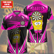 Personalized Name SS Darts Pink Version All Over Printed Unisex Shirt Q060201