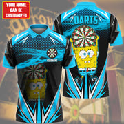 Personalized Name SS Darts Teal Version All Over Printed Unisex Shirt Q060201