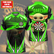 Personalized Name Yd Darts Green Version All Over Printed Unisex Shirt Q060707