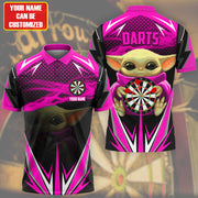 Personalized Name Yd Darts Pink Version All Over Printed Unisex Shirt Q060707