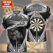 Personalized Bulldog Darts Black Version All Over Printed Unisex Shirt Q061104