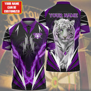 Personalized Name Tiger Darts Purple Version All Over Printed Unisex Shirt Q070606