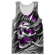 Personalized Name Purple Skull Darts All Over Printed Unisex Shirt Q080901