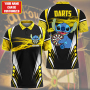 Personalized Name St Darts Q2 Yellow Version All Over Printed Unisex Shirt Q090401