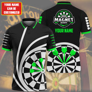 Personalized Name And Logo Green Darts All Over Printed Unisex Shirt Q090806