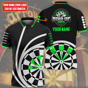 Personalized Name And Logo Green Darts All Over Printed Unisex Shirt Q090806