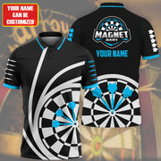 Personalized Name And Logo Teal Darts All Over Printed Unisex Shirt Q090806