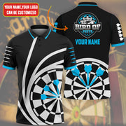 Personalized Name And Logo Teal Darts All Over Printed Unisex Shirt Q090806