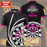 Personalized Name And Logo Pink Darts All Over Printed Unisex Shirt Q090806