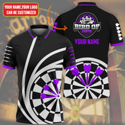 Personalized Name And Logo Purple Darts All Over Printed Unisex Shirt Q090806