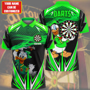 Personalized Name Dn Darts Green Version All Over Printed Unisex Shirt Q101005