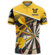 Personalized Name Yellow Darts Q2 All Over Printed Unisex Shirt Q130911