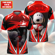 Personalized Name Snp Bowling Red Version All Over Printed Unisex Shirt Q160503
