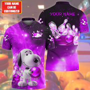 Personalized Name Purple Snp Bowling All Over Printed Unisex Shirt Q170501