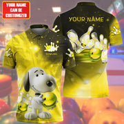 Personalized Name Yellow Snp Bowling All Over Printed Unisex Shirt Q170501