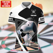 Personalized Name Black Snp Darts All Over Printed Unisex Shirt Q170503
