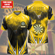 Personalized Name Eagle Darts Yellow Version All Over Printed Unisex Shirt Q180806