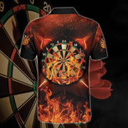 Personalized Name Darts Skull All Over Printed Unisex Shirt Q210901