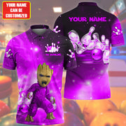 Personalized Name Purple Gr Bowling All Over Printed Unisex Shirt Q230403