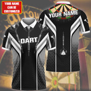 Personalized Name Black Darts Q7 All Over Printed Unisex Shirt Q230905