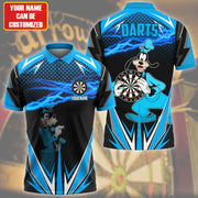 Personalized Name Gf Darts Q2 Teal Version All Over Printed Unisex Shirt Q241005