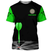 Personalized Name Darts Team Green Version All Over Printed Unisex Shirt Q270306