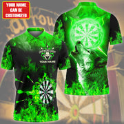 Personalized Name Wolf Darts Green Version All Over Printed Unisex Shirt Q270609