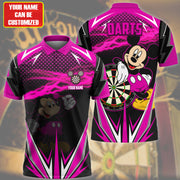 Personalized Name Mk Darts Pink Version All Over Printed Unisex Shirt Q300823