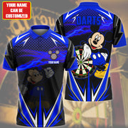 Personalized Name Mk Darts Blue Version All Over Printed Unisex Shirt Q300823