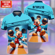 Personalized Name MK Bowling Teal Version All Over Printed Unisex Shirt QB010403