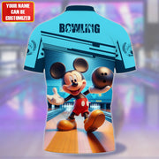 Personalized Name MK Bowling Teal Version All Over Printed Unisex Shirt QB010403