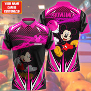 Personalized Name MK Bowling Pink Version All Over Printed Unisex Shirt QB150402