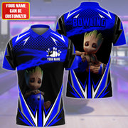 Personalized Name GR Bowling Blue Version All Over Printed Unisex Shirt QB150411