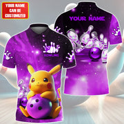 Personalized Name PK Bowling Purple Version All Over Printed Unisex Shirt QB140505